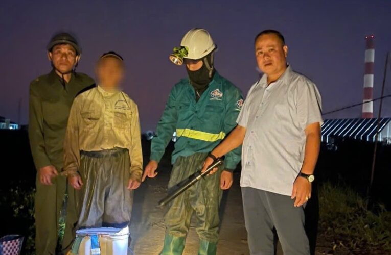 CÔNG AN XÃ ĐÔNG THÁI NINH PHÁT HIỆN, XỬ LÝ MỘT SỐ TRƯỜNG HỢP SỬ DỤNG KÍCH ĐIỆN ĐÁNH BẮT THUỶ SẢN.